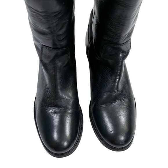 Frye Melissa Button Leather Riding Slip On Mid Calf Boots 77167 Women’s Size 6 - Picture 15 of 16